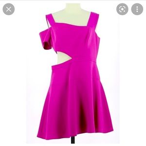 Hot pink cut out bcbg dress